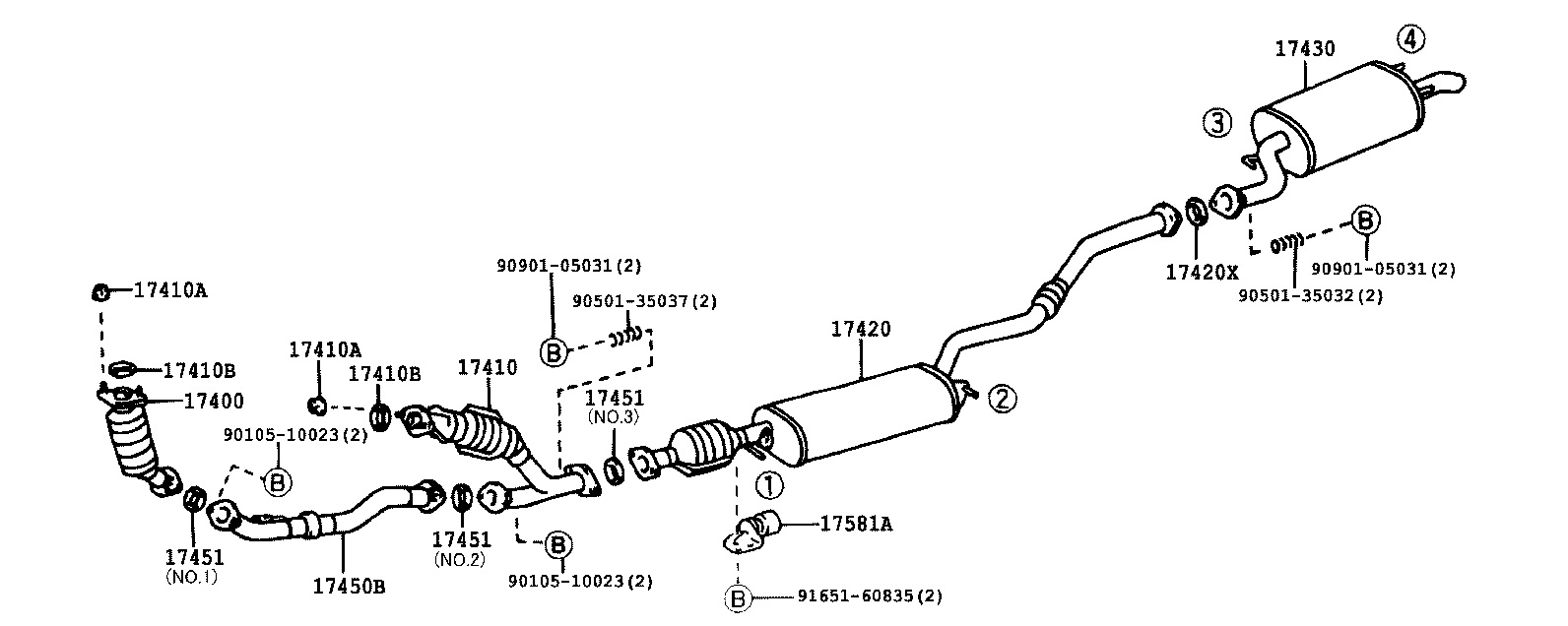 Lexus Rx300 Exhaust Diagram - Free Wiring Diagram