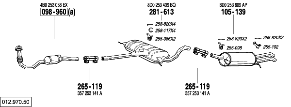 Audi A4 Exhaust System Diagram - Diagram For You