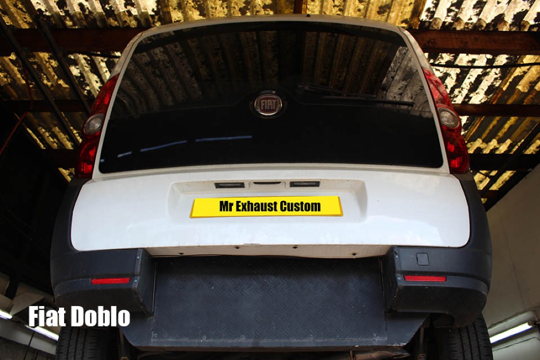 A custom exhaust system for a Fiat Doblo