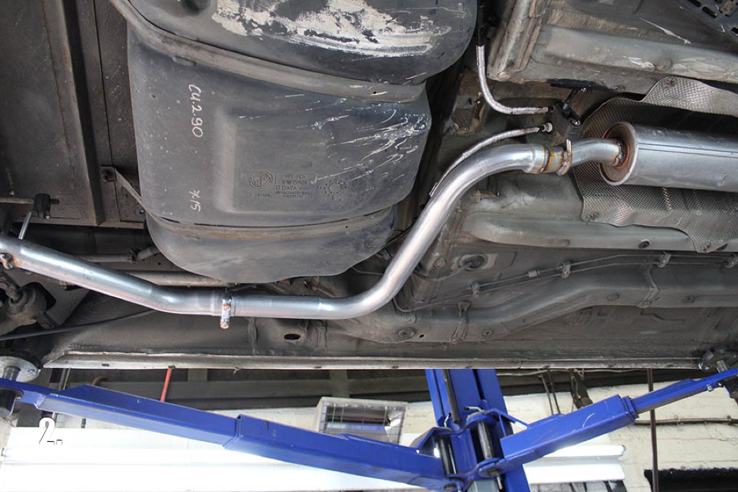 A custom exhaust system for a Fiat Doblo