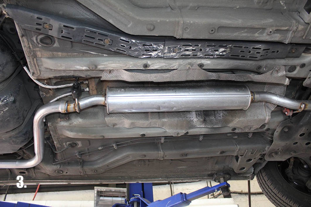 A custom exhaust system for a Fiat Doblo