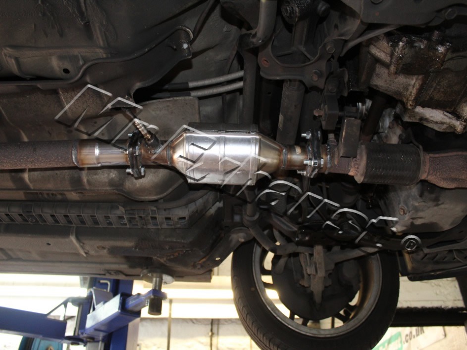 Honda Accord Universal Catalytic Converter to replace stolen original part.